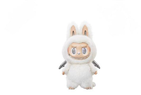 Pop Mart The Monsters Labubu Zimomo Angel in Clouds Figure + Tote Bag