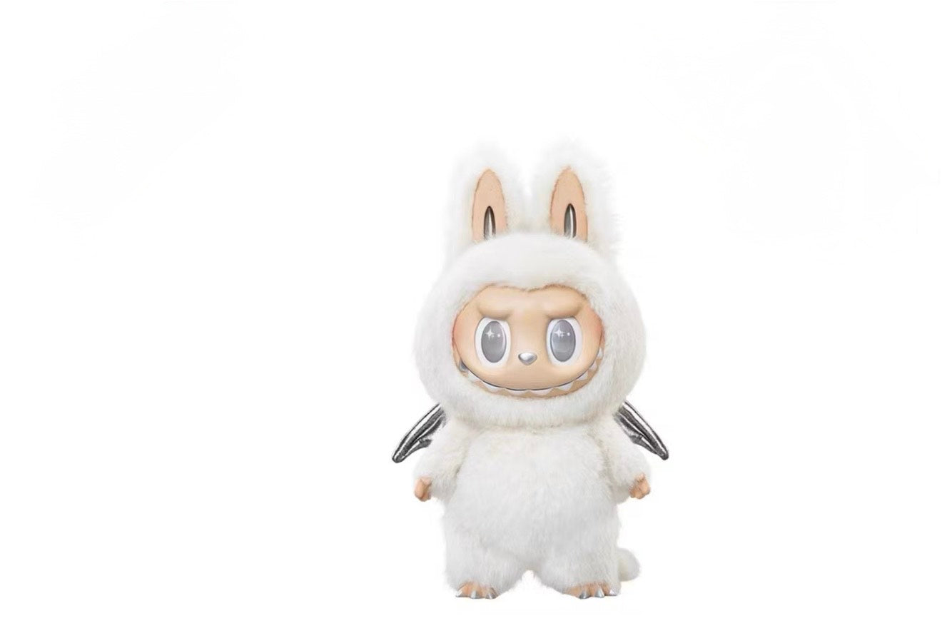 Pop Mart The Monsters Labubu Zimomo Angel in Clouds Figure + Tote Bag